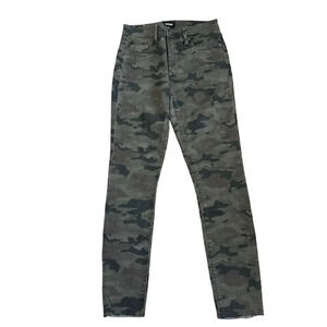 Hudson Womens Barbara Crop Super Skinny Jeans 25 Great Camouflage High Rise NEW